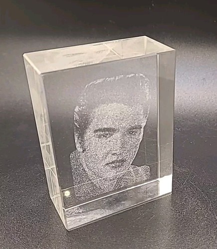 Elvis presley glass crystal - glass,