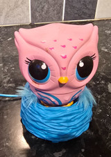 Owleez Flying Baby Owl Interactive Toy with Lights & Sounds Pink spinmaster