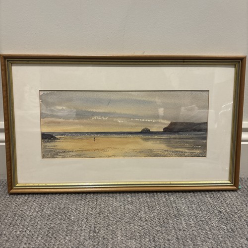 Signed framed watercolour - signed,