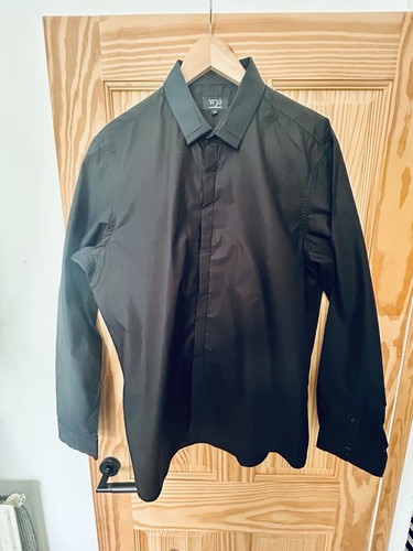 Black 100 cotton shirt - black, 100%