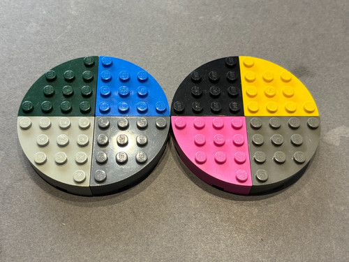 Lego 2577 brick corner round - brick,