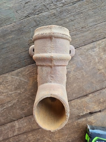 Vintage cast iron downpipe - cast,