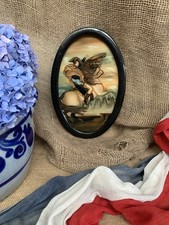 Vintage Napoleon Reverse Glass Painting