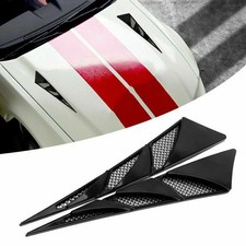 2pc Vehicle Car Air Flow Intake Scoop Bonnet Vent Cover Hood Sticker Accessories