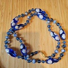 Vintage Blue Murano Millefiori