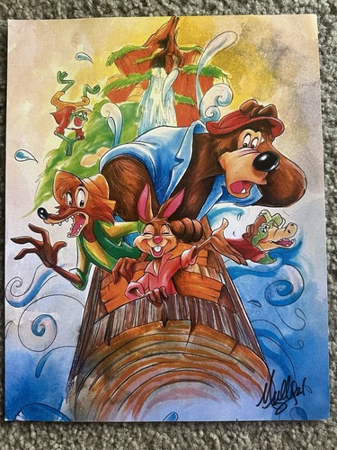 Splash mountain print - mountain, signed