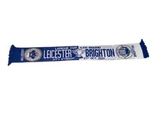 LEICESTER CITY V BRIGHTON AND HOVE ALBION FOOTBALL SCARF