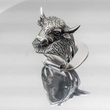 Bull Ring with horn 925