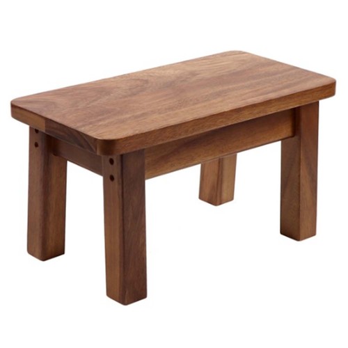 Stool dark brown - dark, wooden