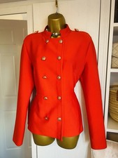 Karen Millen Red Military Gold
