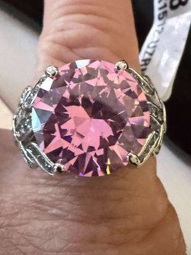 Ladies pink cocktail ring - ladies,