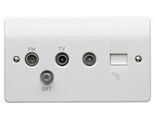 VAT INC Mk K3563WHI 2-Gang Triplexer with BT Secondary and Male TV (29)