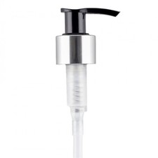 Shiny Silver/Black Lotion Pump