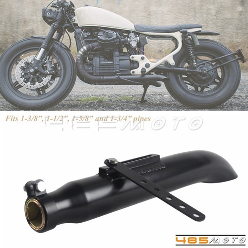 Black motorcycle exhaust - black,