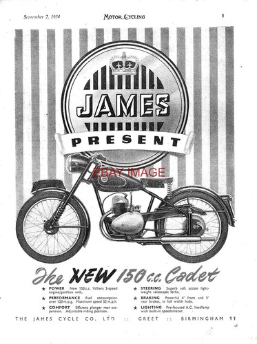 Original 1954 advert for - original,