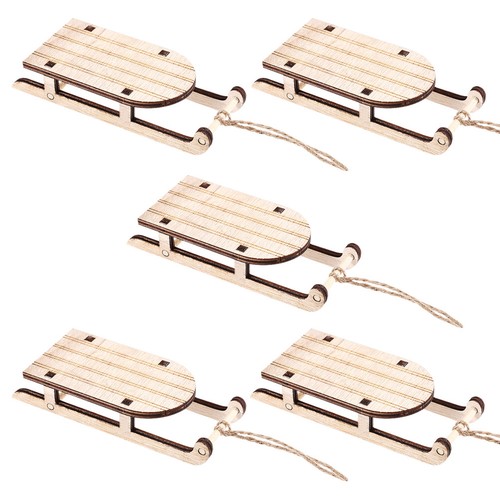 Pcs wooden sled ornaments - pcs,