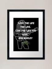 Bob Marley quote Framed Art