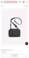 Zara Black Rigid Crossbody Bag