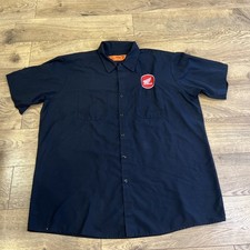 Honda Ride Red Work Shirt Men