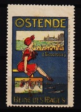 vintage belgian poster stamp