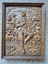 Hand-Carved Wooden Panel