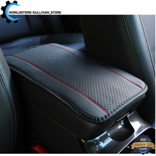 Red Car Armrest Box Pad Leather Non Slip Central Armrest Box Cover Accessories