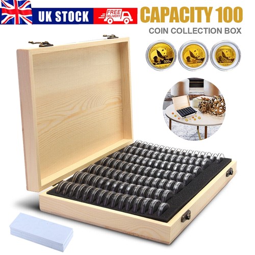 100pcs coin cases capsules - 100pcs,