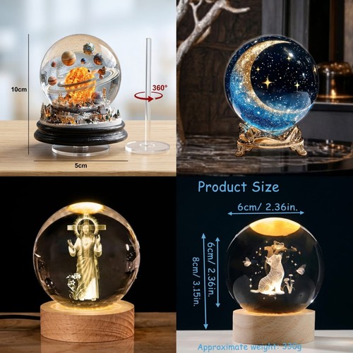 And crystal ball led - 2d,