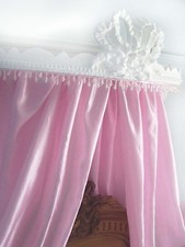 Antique French bed pink princess cot canopy ciel de lit canopy shabby chic 