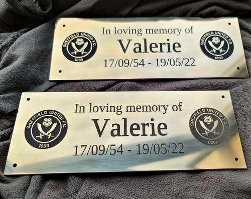 Polished brass memorial - polished,