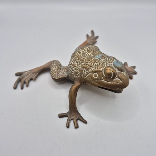 Vintage solid brass frog - vintage,