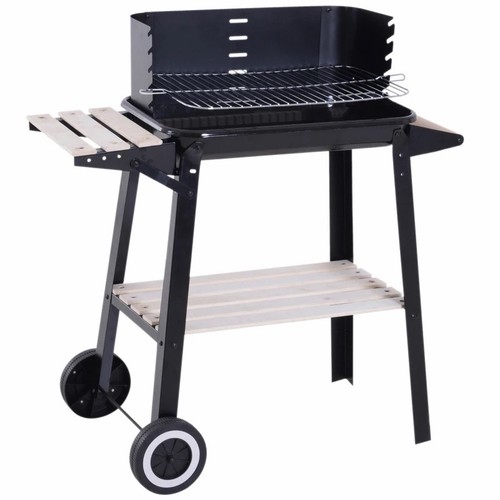 Outsunny trolley charcoal bbq - charcoal,