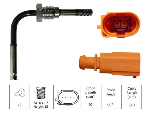 Intermotor exhaust gas temp - gas,