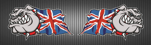 British bulldog union jack - british,