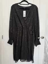 Womens Dress Black Chiffon