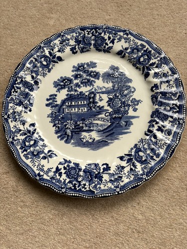 Vintage large blue - vintage, plate