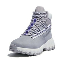 Timberland Edge Purple Gray Nubuck Suede Waterproof Travel Hiker Boots 8 A2K31