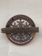 vintage Yugoslavia Ski Instructor Association badge