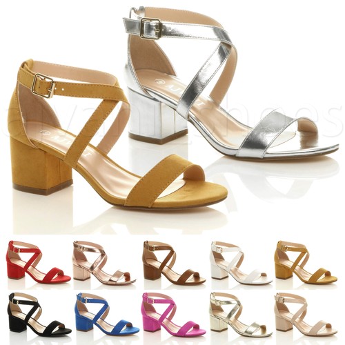 Womens ladies mid low block - ladies,