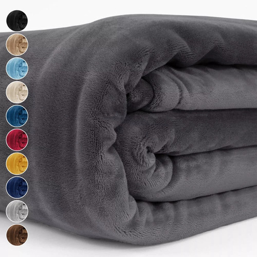 Faux fur fleece - blanket, large