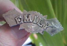 Victorian Sterling Silver Name Brooch h/m 1899 Chester  -  EMILY