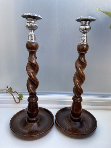 Stunning antique pair oak - stunning,