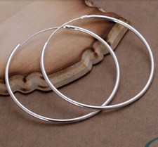 925 Sterling Silver Hoop