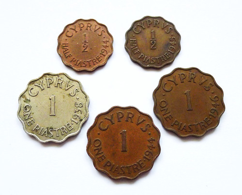 Cyprus lot half piastre - cyprus, 5: