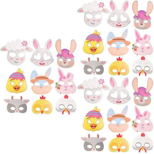 27pcs cartoon animal masks - animal,