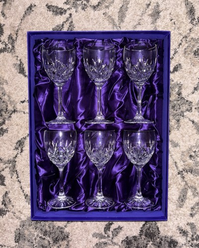 Edinburgh crystal wine goblets - crystal,