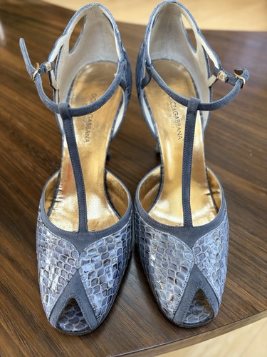 Dolce gabbana blue snakeskin - &,