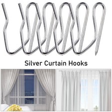 CURTAIN HOOKS METAL PIN PINCH