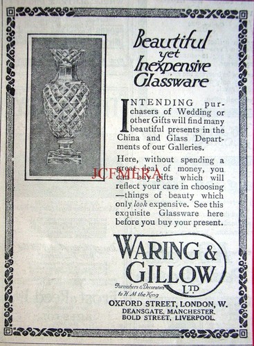 Waring gillow ltd ww1 - &,