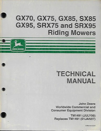 John deere gx70 gx75 - deere, gx85